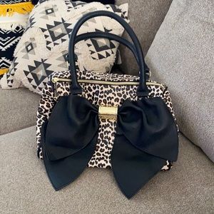 Leopard print betsey johnson bag
